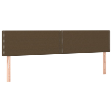vidaXL 2 db sötétbarna szövet fejtámla 100x5x78/88 cm (345987) ágy és ágykellék