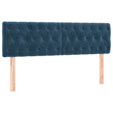 vidaXL 2 db sötétkék bársony fejtámla 80x7x78/88 cm (346366) ágy és ágykellék