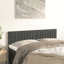 vidaXL 2 db sötétszürke bársony fejtámla 72 x 5 x 78/88 cm ágy és ágykellék