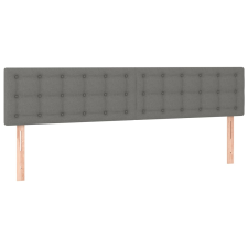 vidaXL 2 db sötétszürke szövet fejtámla 100x5x78/88 cm (346517) ágy és ágykellék