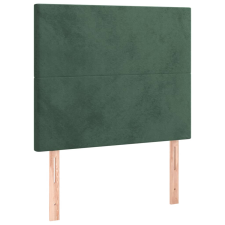 vidaXL 2 db sötétzöld bársony fejtámla 90x5x78/88 cm (3116091) ágy és ágykellék