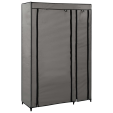 vidaXL 2 db szürke összecsukható szövet ruhásszekrény 110x45x175 cm (282425) bútor