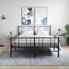 vidaXL 2 db szürke sonoma falra szerelhető éjjeliszekrény 35x35x20 cm bútor