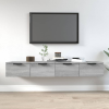 vidaXL 2 db szürke sonoma szerelt fa fali szekrény 68 x 30 x 20 cm