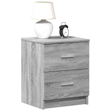 vidaXL 2 db szürke sonoma színű éjjeliszekrény 2 fiókkal 40x36x50 cm bútor