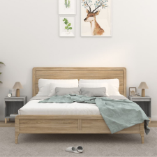 vidaXL 2 db szürke sonoma színű éjjeliszekrény 40x35x50 cm bútor