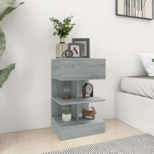 vidaXL 2 db szürke sonoma színű szerelt fa éjjeliszekrény 40x35x65 cm bútor