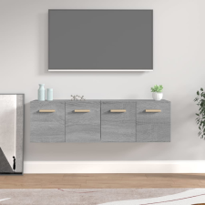 vidaXL 2 db szürke sonoma színű szerelt fa faliszekrény 60x36,5x35 cm bútor