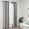 vidaXL 2 db szürke, vászonhatású sötétítőfüggöny fűzőkarikával 140 x 245 cm