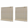 vidaXL 2 db természetes bambuszroló 120 x 160 cm
