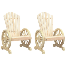 vidaXL 2 db tömör fenyőfa kerti Adirondack szék (365091) kerti bútor