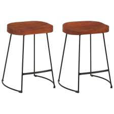 vidaXL 2 db tömör mangófa Gavin bárszék 45x38x53 cm (344914) bútor