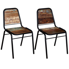vidaXL 2 db tömör újrahasznosított fa étkezőszék 44 x 59 89 cm bútor