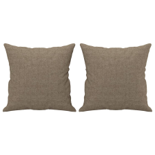 vidaXL 2 db tópszínű szövet díszpárna 40 x 40 cm (349478) lakástextília