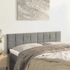 vidaXL 2 db világosszürke bársony fejtámla 72 x 5 x 78/88 cm ágy és ágykellék