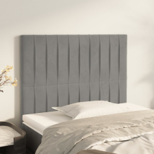 vidaXL 2 db világosszürke bársony fejtámla 80 x 5 x 78/88 cm ágy és ágykellék