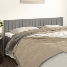 vidaXL 2 db világosszürke bársony fejtámla 90x5x78/88 cm ágy és ágykellék