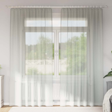 vidaXL 2 db világosszürke fátyolfüggönyök hurokkal 140x225 cm lakástextília