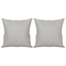 vidaXL 2 db világosszürke mikroszálas szövet díszpárna 40 x 40 cm (349496) lakástextília