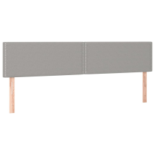 vidaXL 2 db világosszürke szövet fejtámla 90x5x78/88 cm (345964) ágy és ágykellék