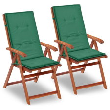 vidaXL 2 db zöld párna kerti székhez 120 x 50 3 cm lakástextília