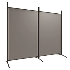 vidaXL 2 paneles antracitszürke szövet térelválasztó 175x180 cm (350260) bútor