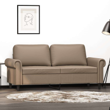 vidaXL 2 személyes cappuccino színű műbőr kanapé 140 cm bútor