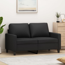 vidaXL 2 személyes fekete műbőr kanapé 120 cm bútor