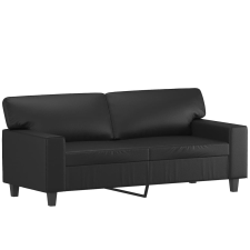 vidaXL 2 személyes fekete műbőr kanapé 140 cm (359417) bútor