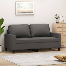 vidaXL 2 személyes szürke műbőr kanapé 140 cm bútor