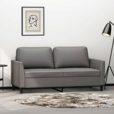 vidaXL 2 személyes szürke műbőr kanapé 140 cm bútor