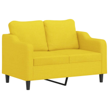 vidaXL 2 személyes világossárga szövet kanapé 120 cm (359356) bútor