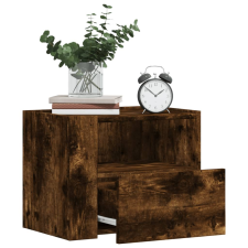 vidaXL 2db füstös tölgy színű fali éjjeliszekrény 45 x 30 x 35 cm bútor