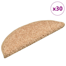 vidaXL 30 db aranyszínű lépcsőszőnyeg 56x17x3 cm lakástextília