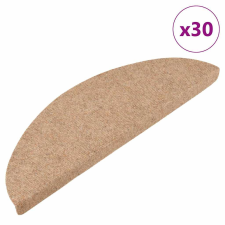 vidaXL 30 db bézs öntapadó lépcsőszőnyeg 56 x 17 x 3 cm lakástextília