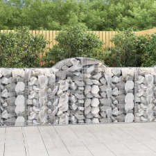 vidaXL 30 db íves horganyzott vas gabion kosár 200x50x100/120 cm bútor