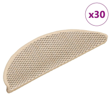 vidaXL 30 db lépcsőszőnyegek öntapadós szizál kinézetű 56x17x3 cm lakástextília