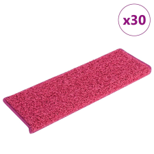 vidaXL 30 db rózsaszínű lépcsőszőnyeg 65 x 21 x 4 cm lakástextília