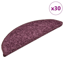 vidaXL 30 db sötétlila lépcsőszőnyeg 56x17x3 cm lakástextília