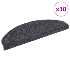 vidaXL 30 db sötétszürke öntapadó lépcsőszőnyeg 65x21x4 cm lakástextília