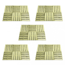 vidaXL 30 db zöld fa padlólap 50 x 50 cm építőanyag