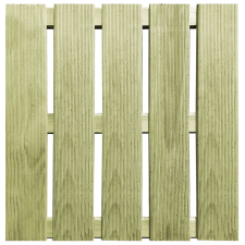 vidaXL 30 db zöld fa padlólap 50 x 50 cm (276433) járólap