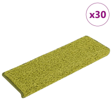 vidaXL 30 db zöld lépcsőszőnyeg 65 x 21 x 4 cm lakástextília