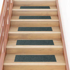 vidaXL 30 db zöld lépcsőszőnyeg öntapadós téglalap alakú 76x20 cm lakástextília