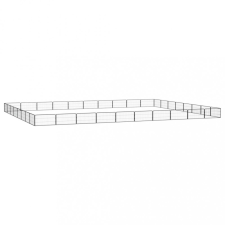 vidaXL 36-paneles fekete porszórt acél kutyakennel 100 x 50 cm szállítóbox, fekhely kutyáknak