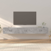 vidaXL 3 db betonszürke fali TV-szekrény 100 x 34,5 x 40 cm