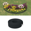 vidaXL 3 db fekete polietilén kerti szegély 10 m x 15 cm