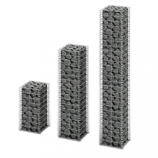 vidaXL 3 db gabion kosár horganyzott drótból kerti bútor