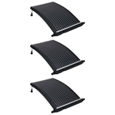 vidaXL 3 db ívelt napelemes medencefűtő panel 110 x 65 cm medence kiegészítő