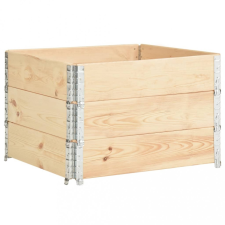 vidaXL 3 db tömör fenyőfa magaságy 100 x 100 cm kerti tárolás
